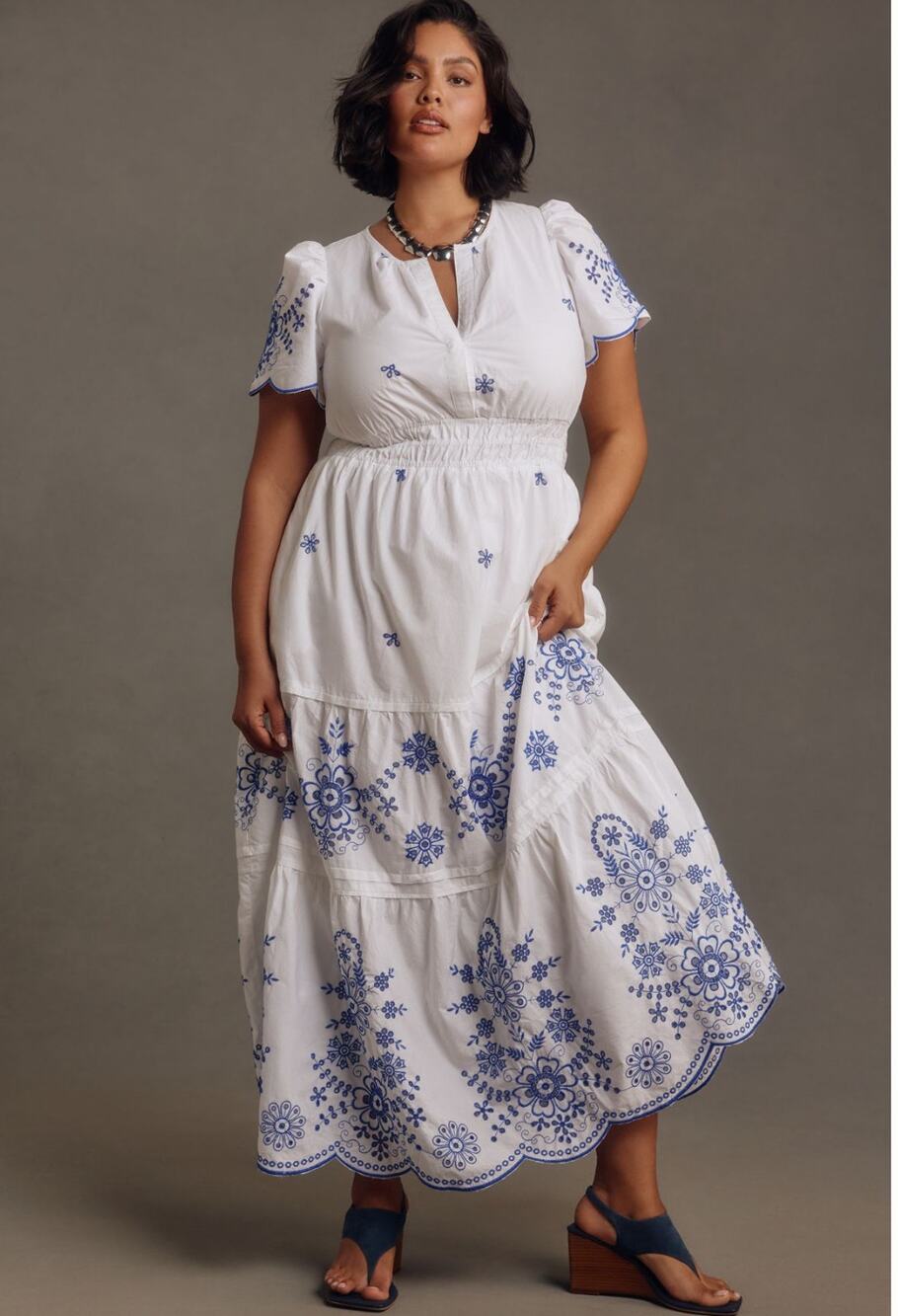 nwt by ANTHROPOLOGIE sz XL The Somerset: Embroidered Edition